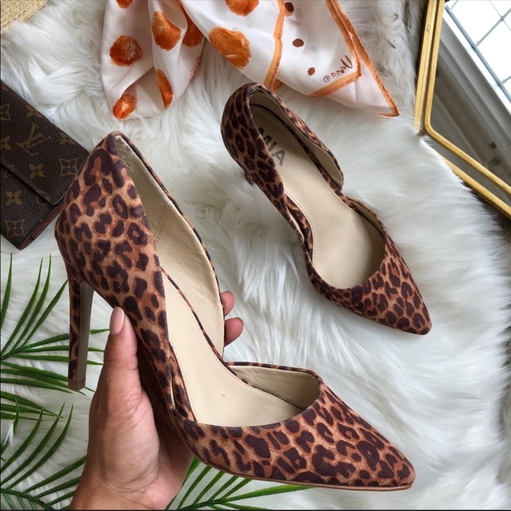 Mia Cheetah Print 6.5 Heels. Like New - image 2